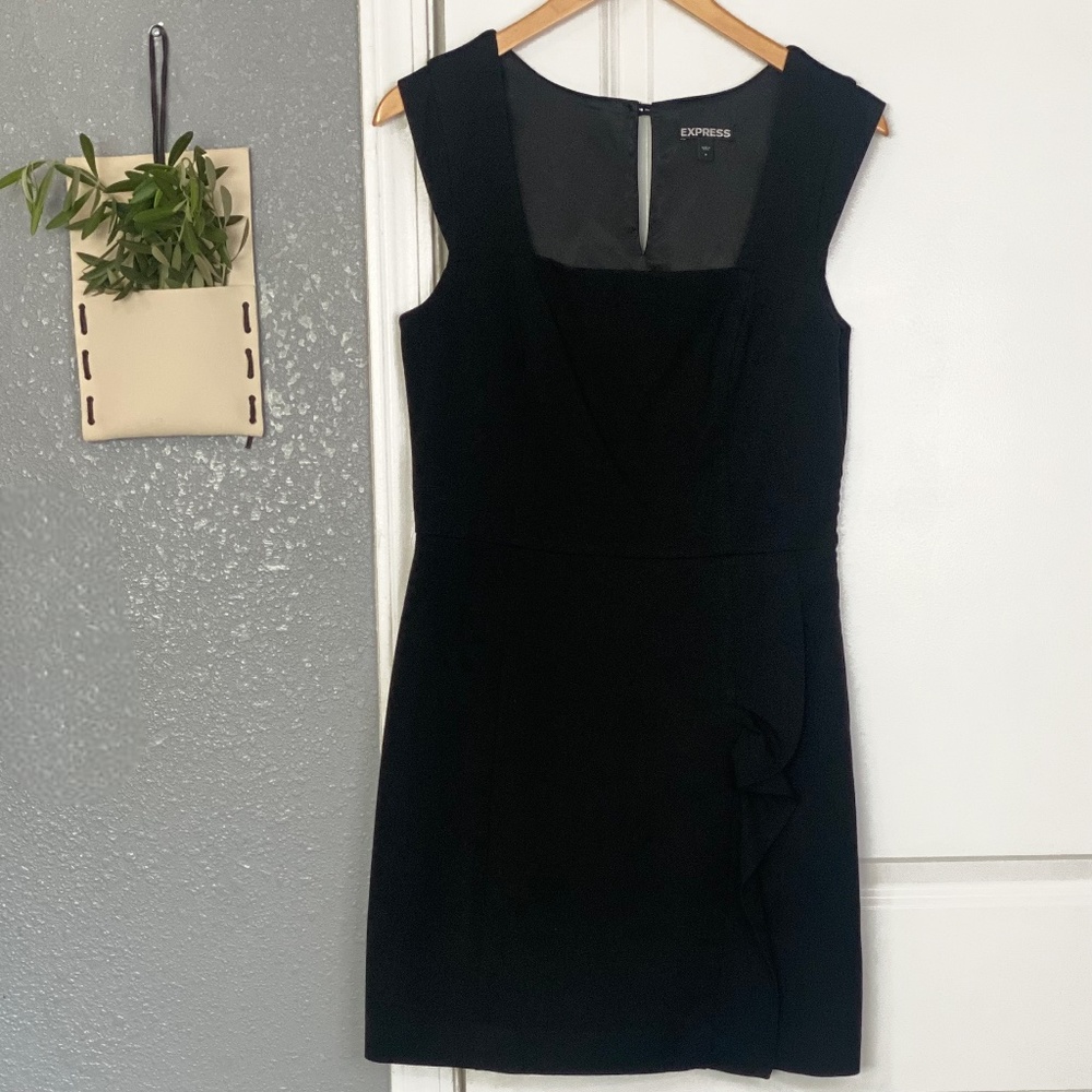 Express Sleeveless Ruffle Detail Cocktail Mini Dress - Size 8